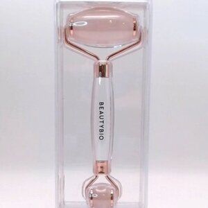 BeautyBio GloPRO Rose Quartz Roller All-In-One Contouring Face and Body Head